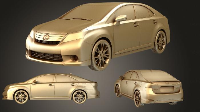 نموذج ثلاثي الأبعاد لآلة CNC السيارات والنقل Lexus HS 2010